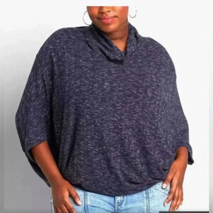 Lane Bryant Batwing cowl neck poncho style top size 18/20